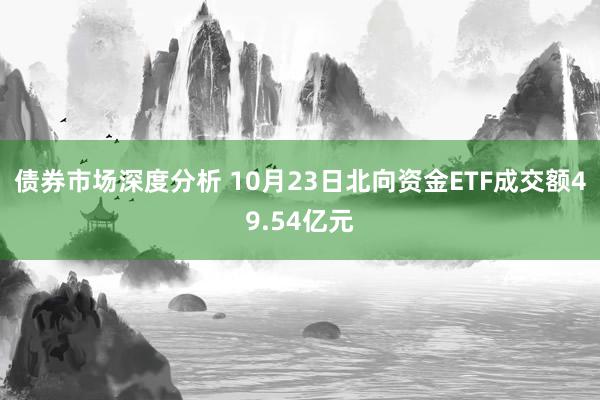 债券市场深度分析 10月23日北向资金ETF成交额49.54亿元