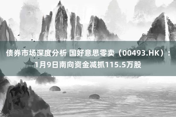 债券市场深度分析 国好意思零卖（00493.HK）：1月9日南向资金减抓115.5万股