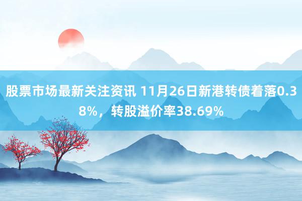 股票市场最新关注资讯 11月26日新港转债着落0.38%，转股溢价率38.69%