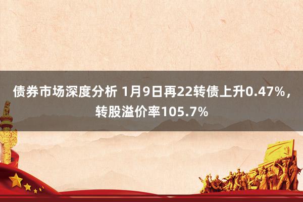 债券市场深度分析 1月9日再22转债上升0.47%，转股溢价率105.7%